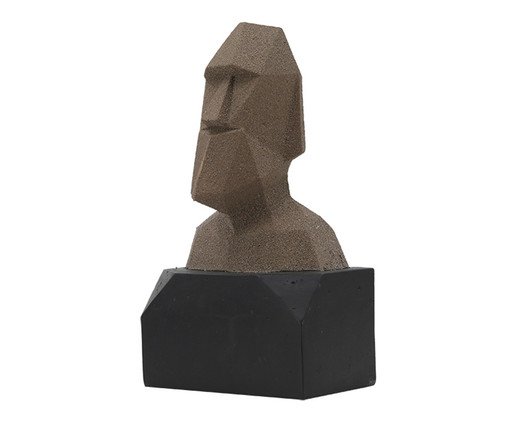 Adorno Decorativo Moais Marrom, brown | WestwingNow
