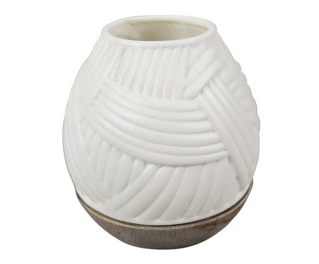 Vaso Decorativo Pianta Branco Pequeno | Westwing