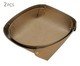 Jogo de Bandejas Decorativas Coquille Marrom Claro, brown | WestwingNow