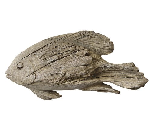 Adorno Decorativo de Peixe Pinna Marrom, brown | WestwingNow