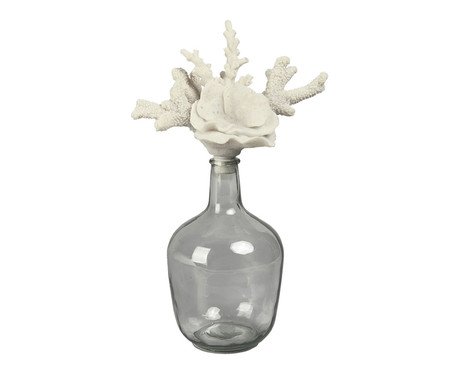 Garrafa Decorativa Fondale Marino Fumê e Branco | Westwing