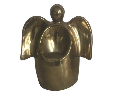 Adorno Decorativo de Anjo Angélique Dourado Médio | Westwing