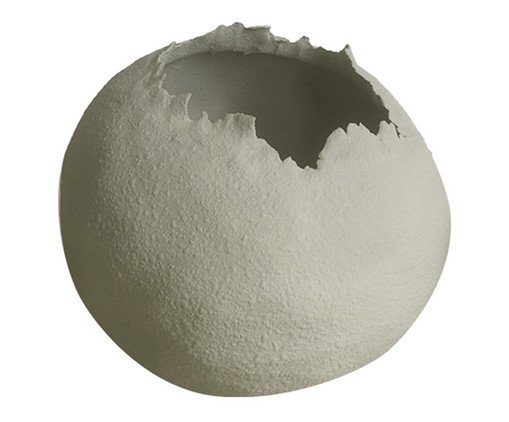 Vaso Decorativo Courbé Branco Médio, white | WestwingNow