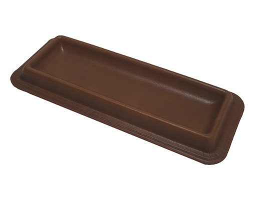 Bandeja Decorativa Decorativa Cuir Marrom, brown | WestwingNow