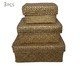 Jogo de Caixas Decorativas Naturel Marrom, brown | WestwingNow