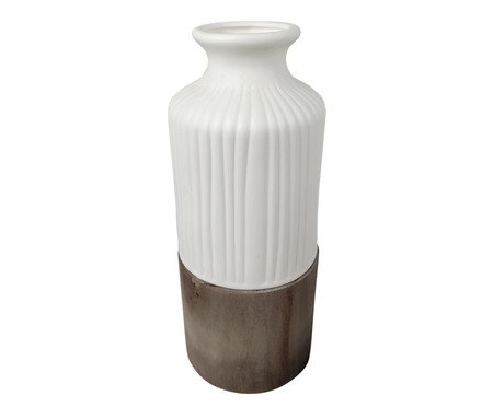 Vaso Decorativo Duo Branco Pequeno | Westwing