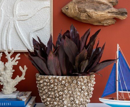Vaso Decorativo Craca Marrom e Branco | Westwing