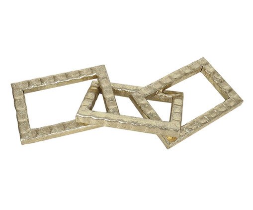 Adorno Decorativo Intrecci Dourado, gold | WestwingNow