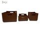 Jogo de Cestos Decorativos Eleganza Marrom, brown | WestwingNow