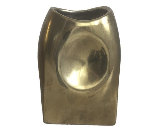 Vaso Decorativo Splendore Dourado Pequeno, gold | WestwingNow