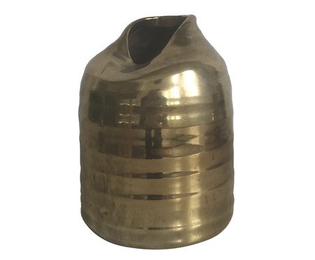 Vaso Decorativo Finezza Dourado | Westwing