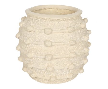 Vaso Decorativo Spine Bege Pequeno | Westwing