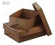Jogo de Caixas Decorativas Quai Marrom, brown | WestwingNow