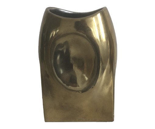Vaso Decorativo Splendore Dourado Médio, gold | WestwingNow