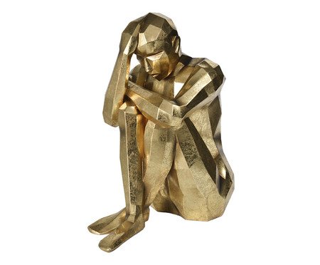 Adorno Decorativo Pensatore Dourado | Westwing