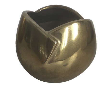 Vaso Decorativo Raffina Dourado Pequeno | Westwing