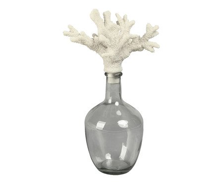 Garrafa Decorativa Corallo Fumê e Branco | Westwing