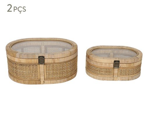 Jogo de Caixas Decorativas Ginza Natural, brown | WestwingNow