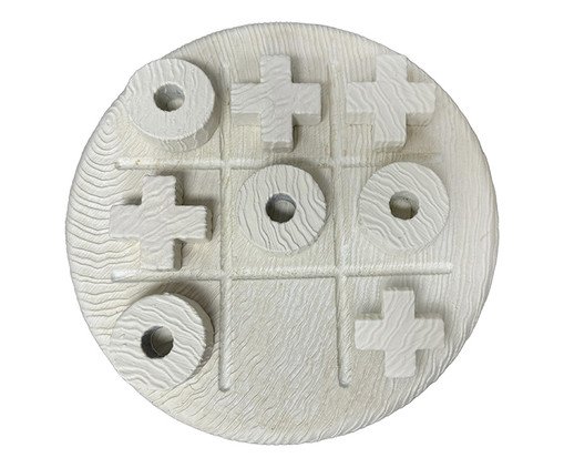 Jogo da Velha Decorativo Tris Branco, black | WestwingNow