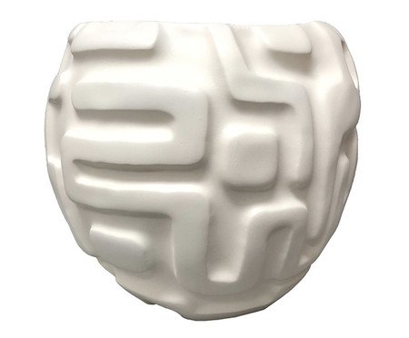 Vaso Decorativo Percorsi Branco II | Westwing