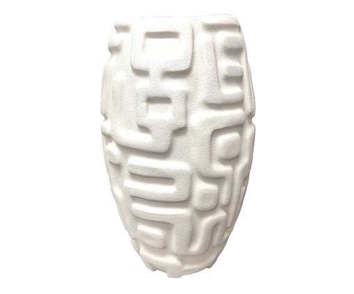 Vaso Decorativo Percorsi Branco I, white | WestwingNow