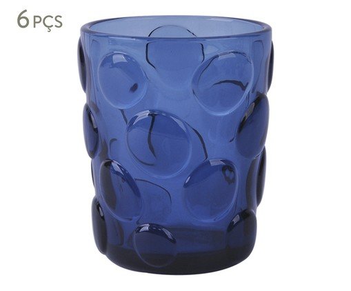 Jogo de Copos Burbujas Azul, blue | WestwingNow