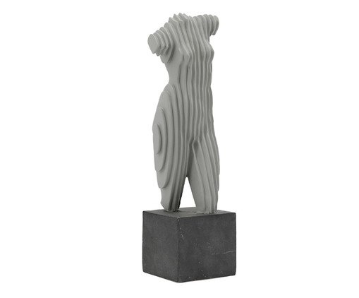 Adorno Decorativo Silhueta Fragmentada Cinza, grey | WestwingNow