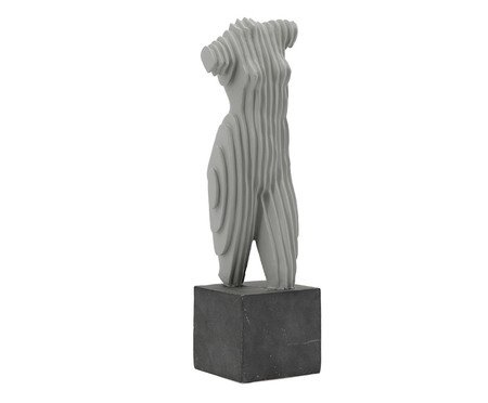 Adorno Decorativo Silhueta Fragmentada Cinza | Westwing