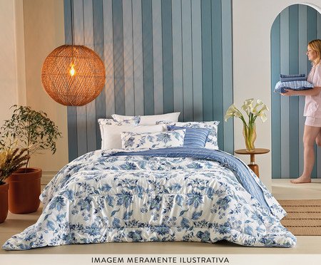 Edredom Dupla Face Diamante Liso Batik | Westwing