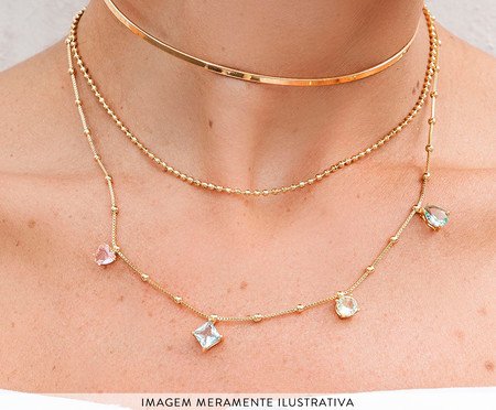 Colar Bolinhas Delicadas Folheado em Ouro 18K | Westwing
