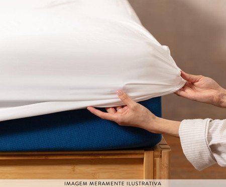 Jogo de Lençol em Algodão 400 fios Branco | Westwing