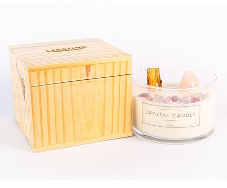 Vela Crystal Candle Palo Santo Lemongrass | Westwing