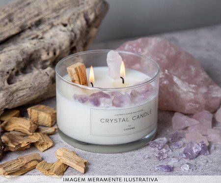 Vela Crystal Candle Palo Santo Lemongrass | Westwing