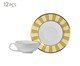 Jogo de Xícaras para Café com Pires Yellow Strip, Amarelo | WestwingNow