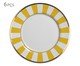Jogo de Pratos para Sobremesa Yellow Strip, Amarelo | WestwingNow