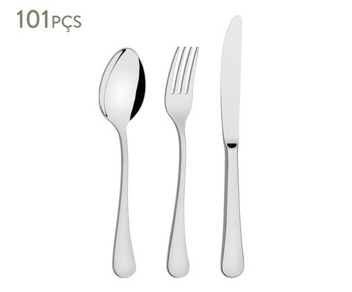 Faqueiro em Inox Zurique, Prata ou Metálico | WestwingNow