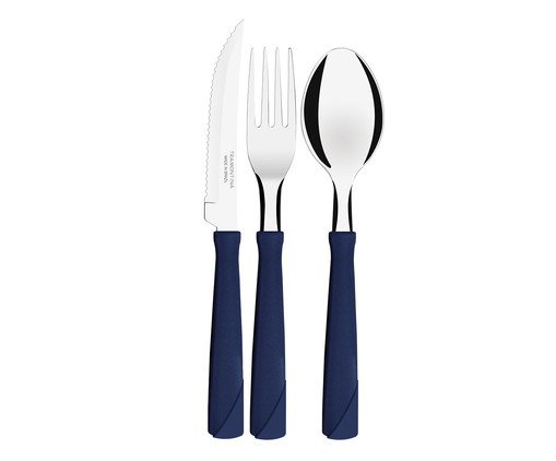 Faqueiro em Inox New Kolor Azul, Azul | WestwingNow