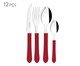 Faqueiro em Inox Leme Vermelho, Vermelho | WestwingNow