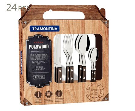 Faqueiro em Inox Polywood Cas | Westwing