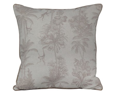 Almofada Linho Cru Estampa Floresta Bege | Westwing