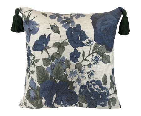 Almofada Linho Cru Estampa Florido | Westwing
