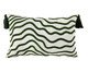 Almofada Sarja Off com Pingente Geométrico Verde lll, Off White | WestwingNow