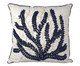 Almofada Linho Cru e Boucle Coral Marinho, Raw | WestwingNow