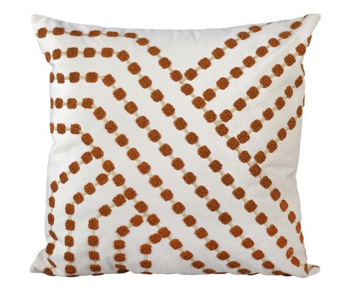 Almofada Aveludada Bloucle Terra ll, Terracotta | WestwingNow