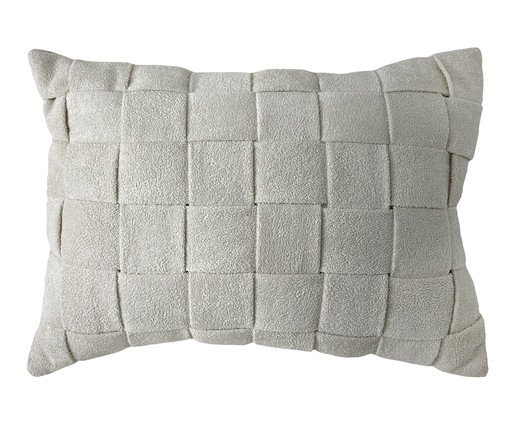Almofada Bouclé Tresse Manual Off l, Off White | WestwingNow