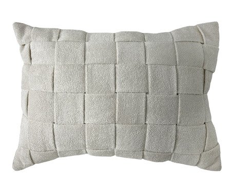 Almofada Bouclé Tresse Manual Off l | Westwing