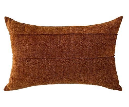 Almofada Linho Terra Com Nervura Terra lll, Terracotta | WestwingNow