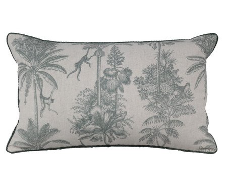 Almofada Linho Cru Estampa Floresta Verde l | Westwing