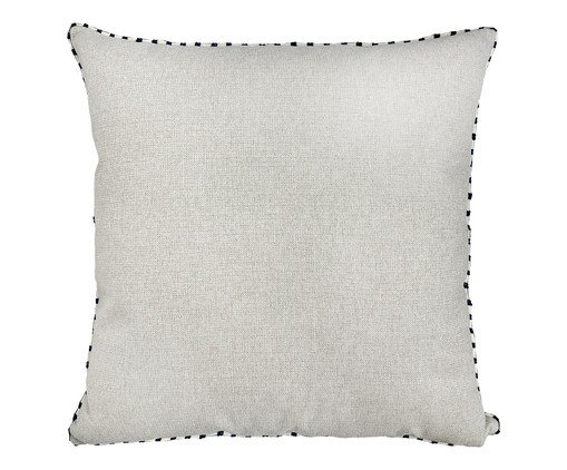 Almofada Linho Bege com Debrum Due Marinho l, grey | WestwingNow