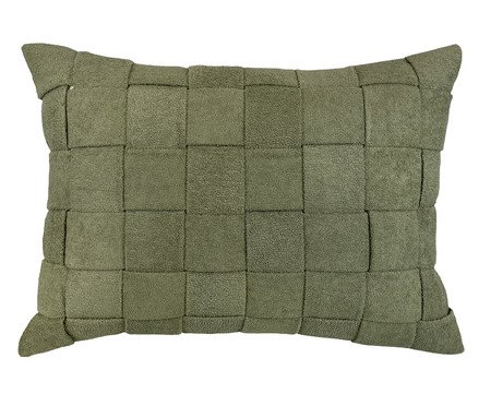 Almofada Boucle Tresse Manual Pistache | Westwing